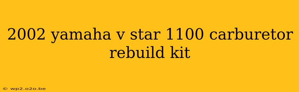 2002 yamaha v star 1100 carburetor rebuild kit