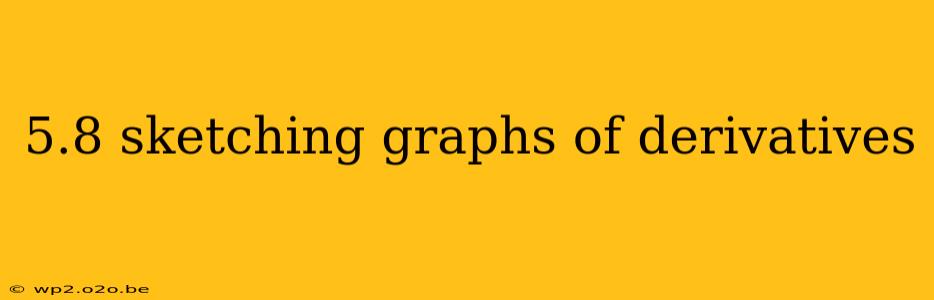 5.8 sketching graphs of derivatives