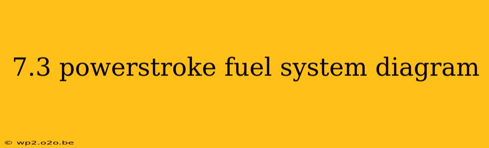 7.3 powerstroke fuel system diagram