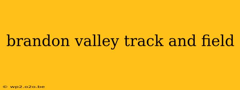 brandon valley track and field