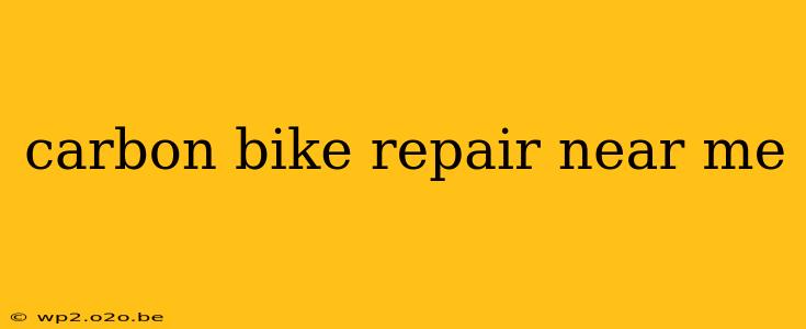 carbon bike repair near me