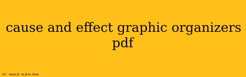 cause and effect graphic organizers pdf