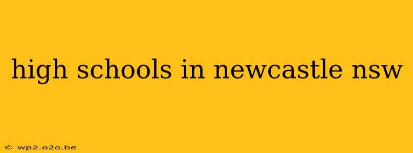 high schools in newcastle nsw