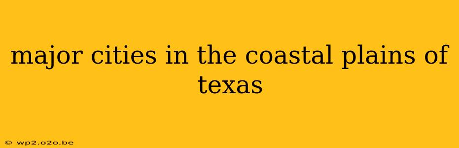 major cities in the coastal plains of texas