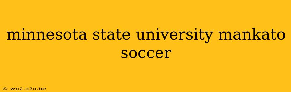 minnesota state university mankato soccer