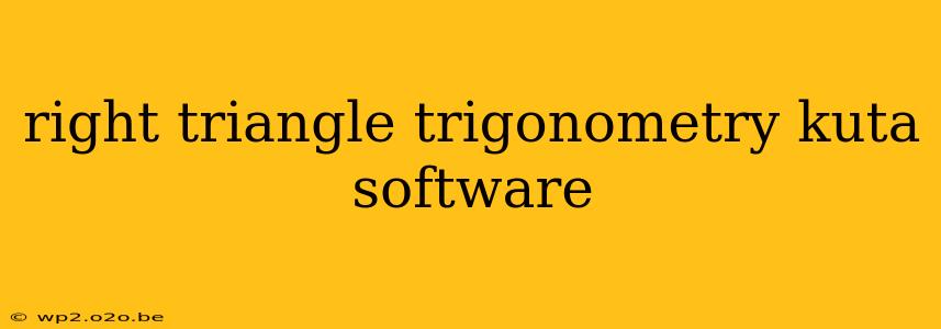 right triangle trigonometry kuta software