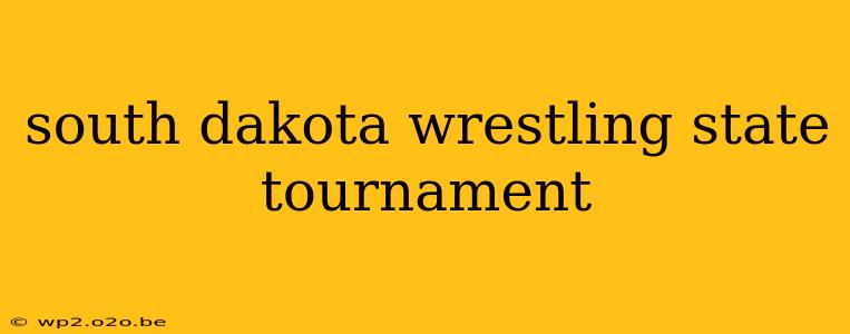 south dakota wrestling state tournament