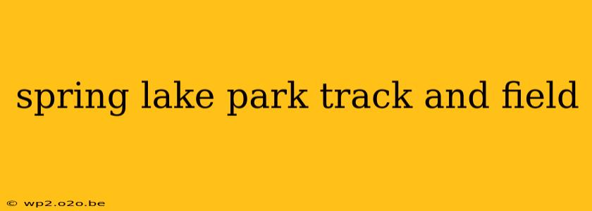 spring lake park track and field