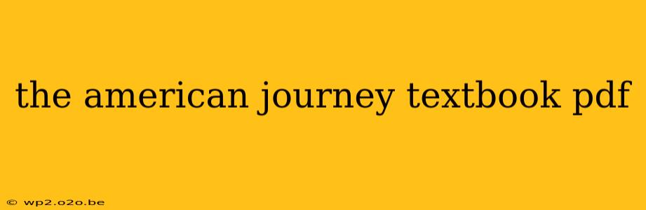 the american journey textbook pdf