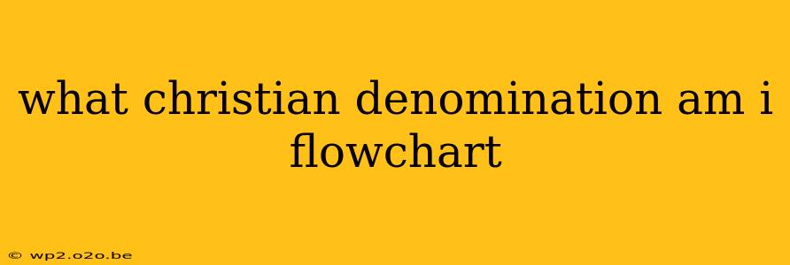 what christian denomination am i flowchart