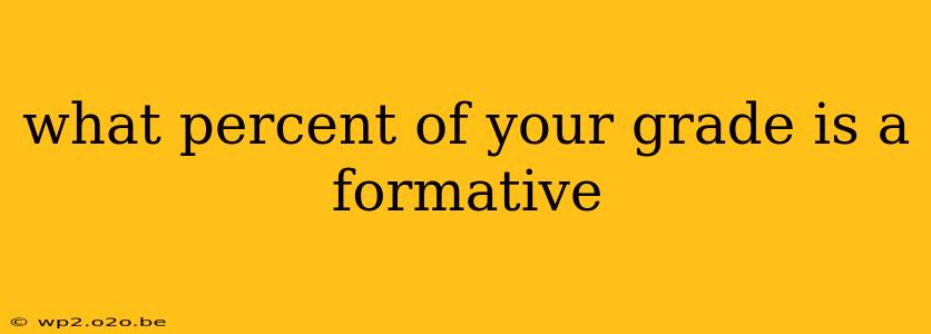 what percent of your grade is a formative